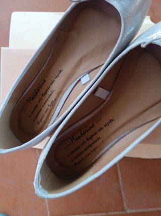 Bailarinas plateadas Mandarina