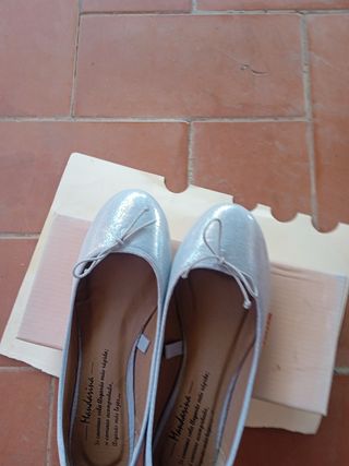 Bailarinas plateadas Mandarina
