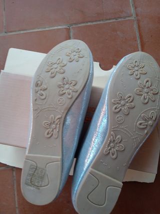 Bailarinas plateadas Mandarina