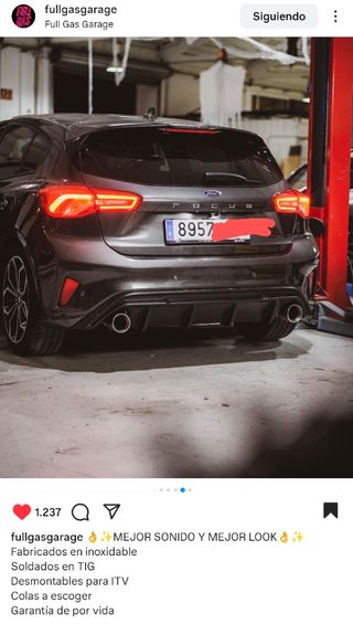 Tramo final+difusor trasero Ford Focus mk4