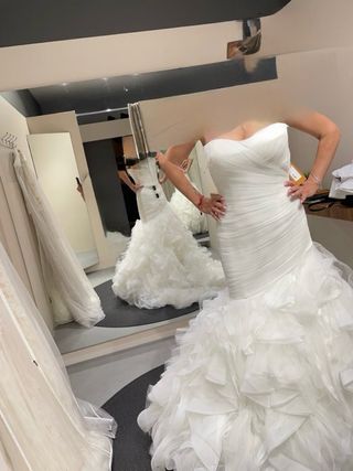Vestido novia sirena, usado una vez