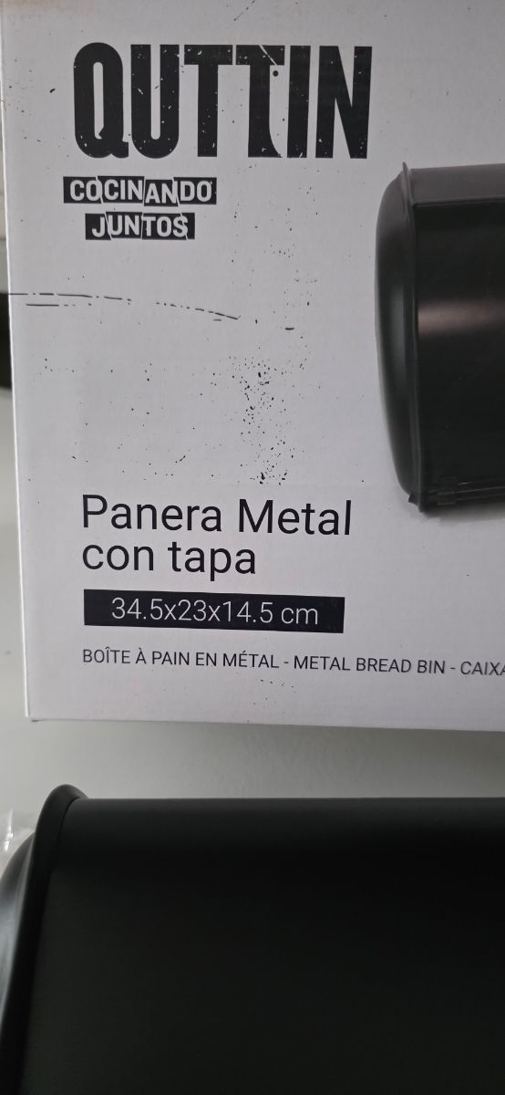 Porta pane Quttin - metallo nero