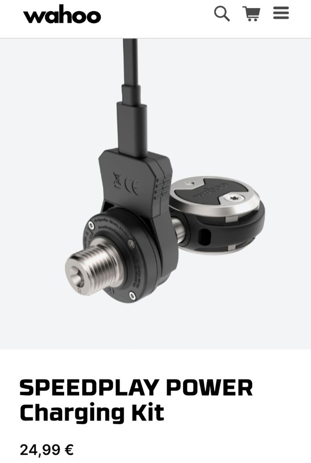 Kit Carga Wahoo Speedplay Power