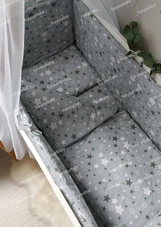 Ropa de cuna+ proteccion barrotes+ almohada+ manta