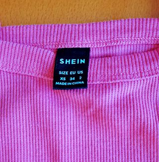 Top rosa Shein XS - Tirantes