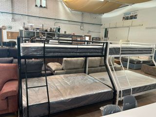 LITERA CAMAROTE MATRIMONIAL + COLCHONES VISCO