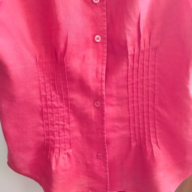 Blusa roja lino talla 42