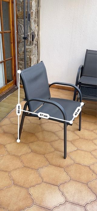 Conjunto jardín exterior - 2 sillas, sofá y mesa