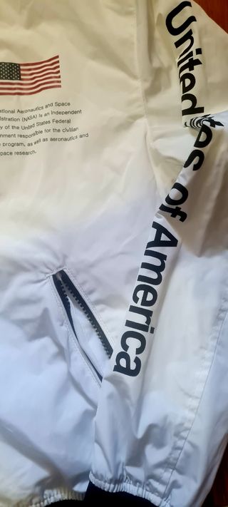 Chaqueta bomber NASA blanca - Talla S