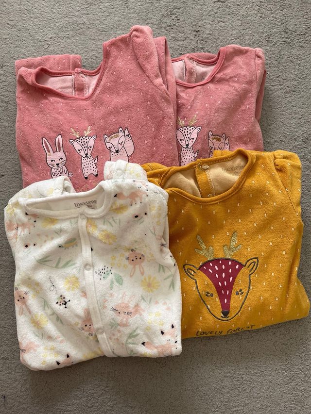 Pijamas bebé - 4 piezas