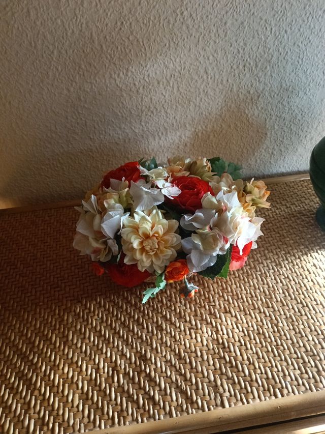 Centro flores artificiales