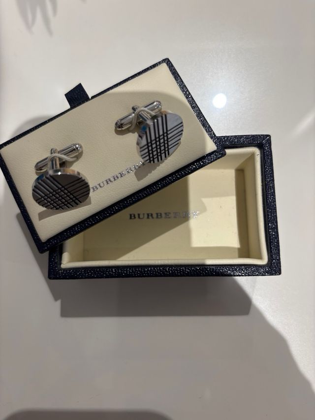 Gemelos Burberry Originales 4RNDCHK