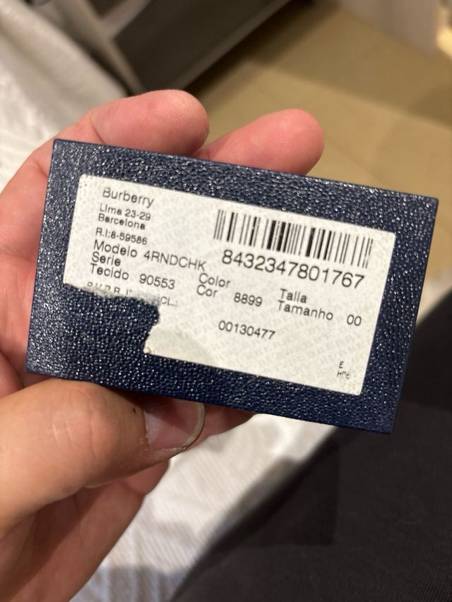 Gemelos Burberry Originales 4RNDCHK