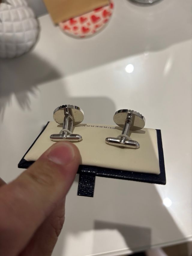 Gemelos Burberry Originales 4RNDCHK