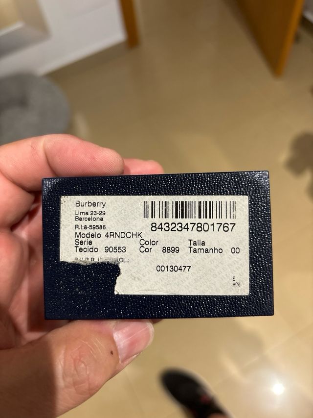 Gemelos Burberry Originales 4RNDCHK