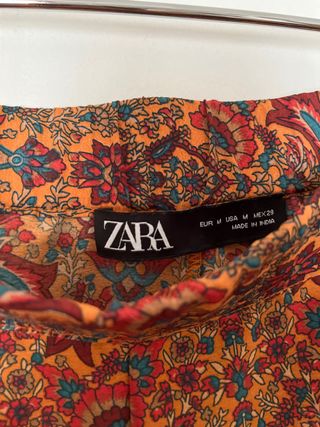 Pantalón Culotte Zara estampado M