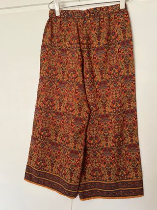 Pantalón Culotte Zara estampado M