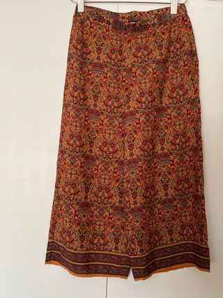 Pantalón Culotte Zara estampado M