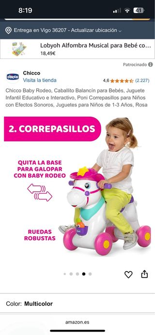 Caballo correpasillos Chicco