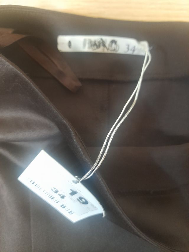 Falda tubo marrón XS - Nueva