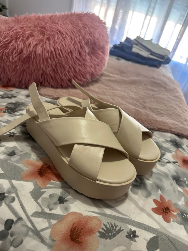 Sandalias MARYPAZ beige, talla 39