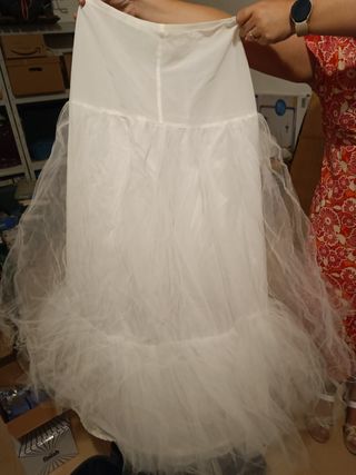 Cancán blanco novia