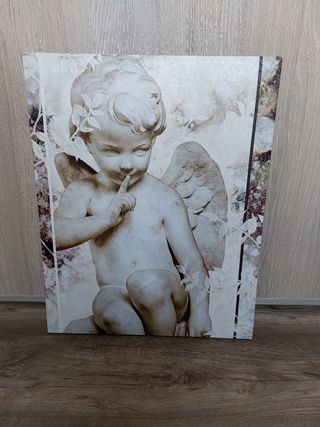 Cuadro ángel silencio y sueño