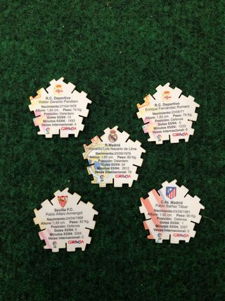 Tazos Grefusa Fútbol - Ronaldo, Pandiani...