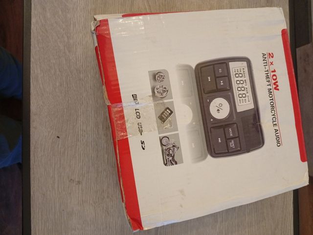 Radio para Moto o patín, Bluetooth, USB, Anti-robo