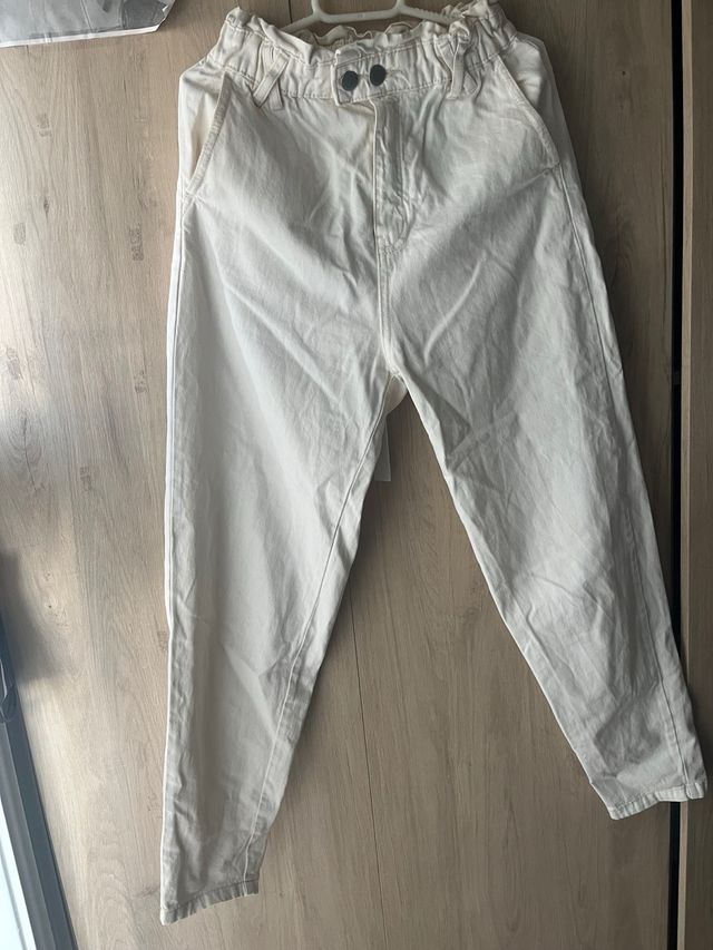 Pantalones Stradivarius blancos XS