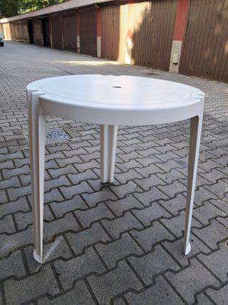 Tavolo Giardino Resina Bianco