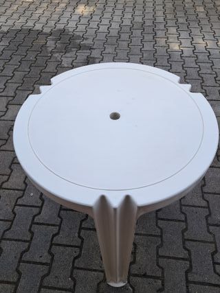 Tavolo Giardino Resina Bianco