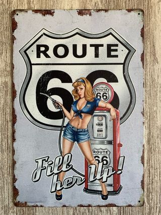 Cartel Ruta 66 Vintage