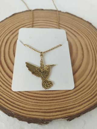 Collar Colibrí dorado