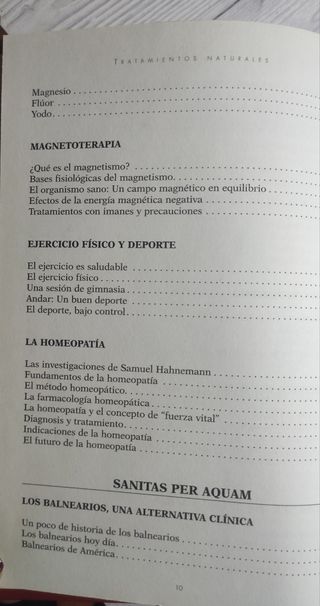 Tratamientos naturales.