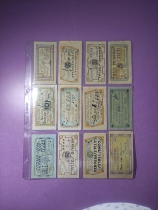12 Cupones antiguos