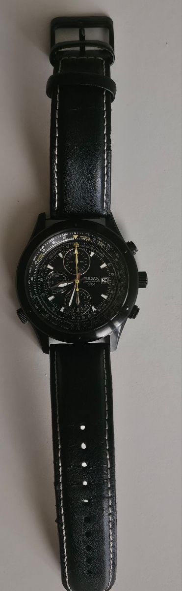 Pulsar Cronografo Pilot con regolo calcolatore