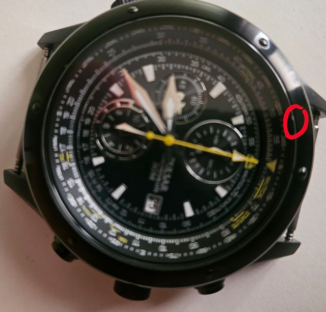 Pulsar Cronografo Pilot con regolo calcolatore