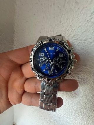 Reloj GENEVA azul y plata 