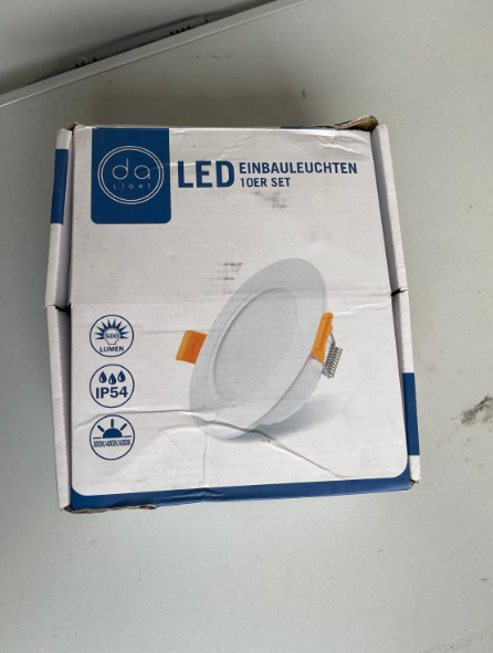 10x LED Da Light 5W empotrables