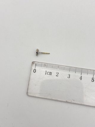 Pendientes oro blanco 18kt con diamantes corazón