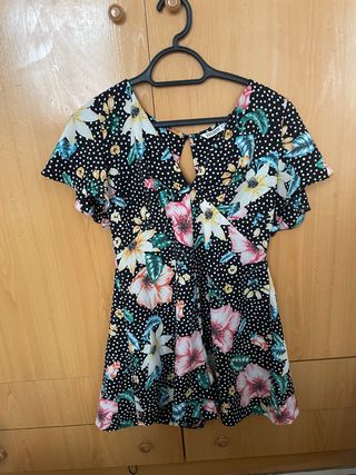 Mono Zara estampado flores