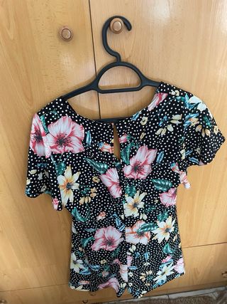 Mono Zara estampado flores