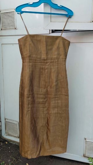 Vestido Purificación García dorado M