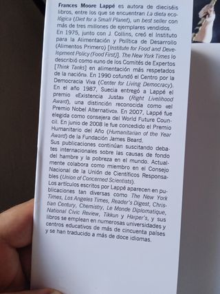 FRANCES MOORE LAPPĖ, Toma las riendas YA!