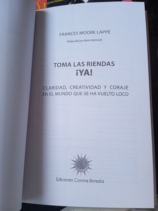 FRANCES MOORE LAPPĖ, Toma las riendas YA!