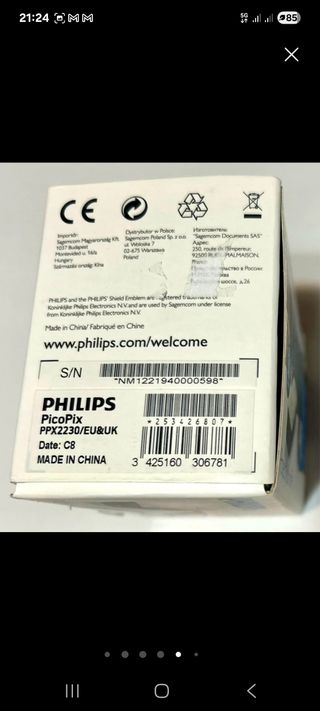 Proyector Philips PicoPix - Portátil