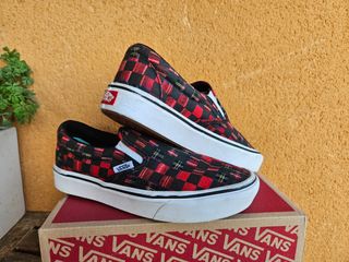  Vans Slip-on (Plaid Check) Red/ True White
