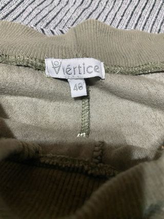 Chandal felpa verde militar talla 46