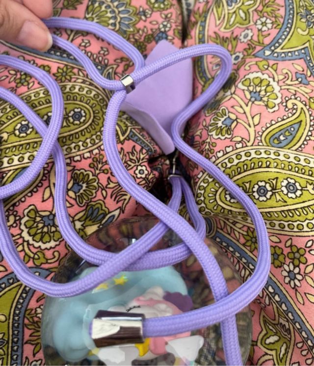 Cordino portachiavi lilla